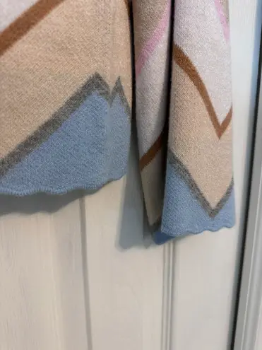 NWT CHARLIE B Blue and Pink Crew Neck Sweater