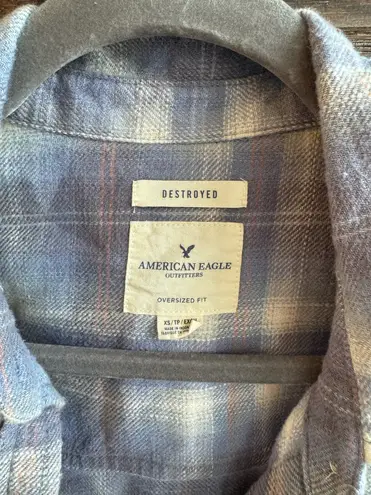 American Eagle Outfitters Distressed Flannel