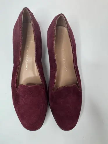 Etienne Aigner E-Kathy Burgundy Leather Flats Size 7M