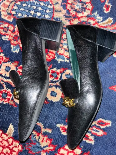 Tory Burch Black Leather Jessa Loafers Women’s Size 6.5