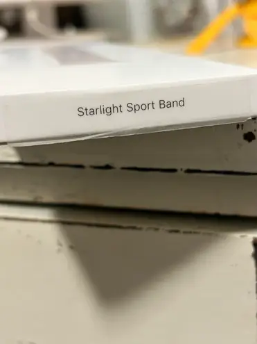 Apple Starlight  watch band.