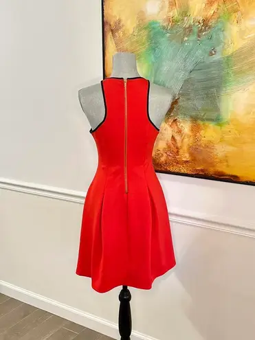 Marilyn Monroe “The Lipstick Dress” red pleated mini dress with black trim size Small