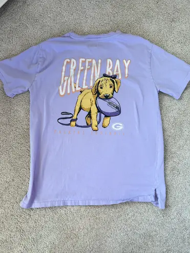 NFL Team Apparel Purple Green Bay Packers Shirt