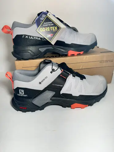 Salomon X Ultra 4 GTX Hiking Shoe Alloy/Quiet Shade/Burnt Sienna outdoor summer