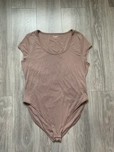 Old Navy  Scoop Neck Brown Tan Bodysuit