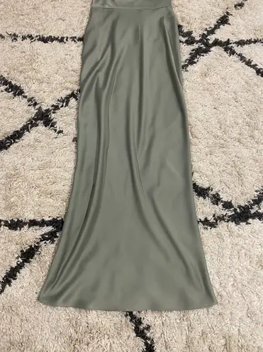 BHLDN Anthropologie Freya Satin Charmeuse Maxi Dress