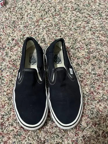 Vans Black Slipons