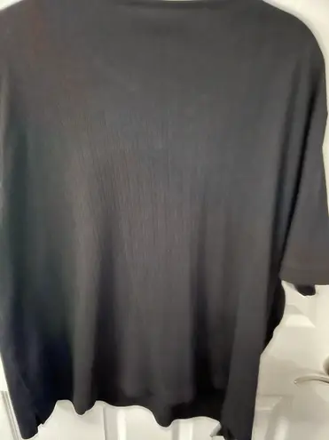 Classic Elements Black Short Sleeve Tunic Top