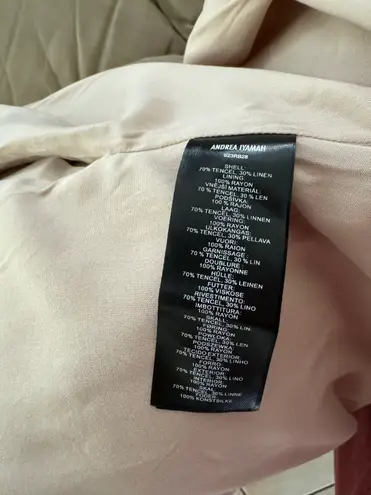 Andrea Iyamah MOS LINEN JACKET- CHALK. MSRP $257