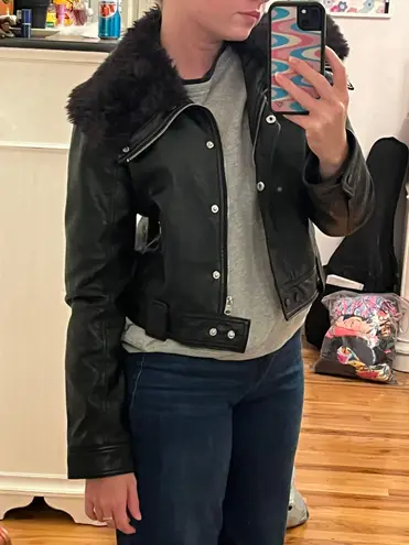 Abercrombie & Fitch  Faux Leather Jacket