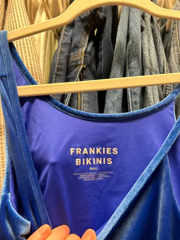 frankie's bikinis Blue Velvet One Piece