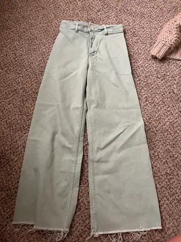 ZARA Marine Straight Green Pants