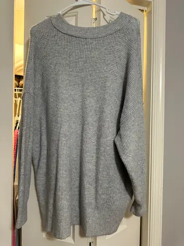 American Eagle Outfitters Gray Knit Sweater