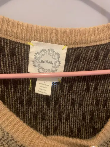 Lia Molly Sunflower Button Up Cardigan Brown Size L