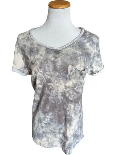 Mittoshop Womens Tie Dye Burnout Pocket Top Shirt - Sz M