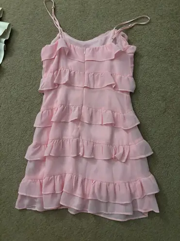 Dee Elly Pink Ruffle Boutique Dress