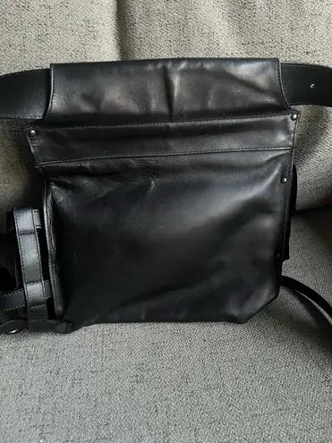 Bottega Veneta leather belt bag motorcycle