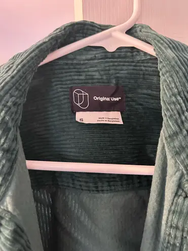 Green corduroy jacket