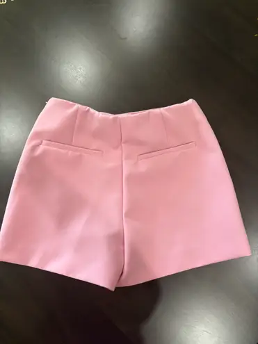 ZARA Pink Asymmetrical Mini Skort