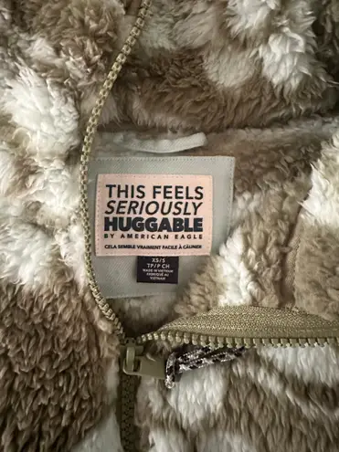 American Eagle Zip-Up Bear Hug Sherpa Jacket