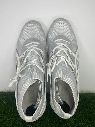 ASICS  GEL-Kayano Trainer Knit H705N White Gray Men’s Size 12 Running Shoes - Image 5