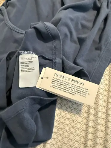 American Eagle  Outfitters Women's Slate Blue Cropped Tank Top Size XXL