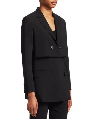 3.1 Phillip Lim women’s black Tiered Twill blazer jacket size 2 extra small XS