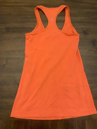 Lululemon  Cool Racerback Tank Top Size 4 Pink Orange Peach