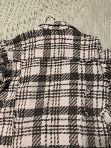 POL Plaid Shacket 