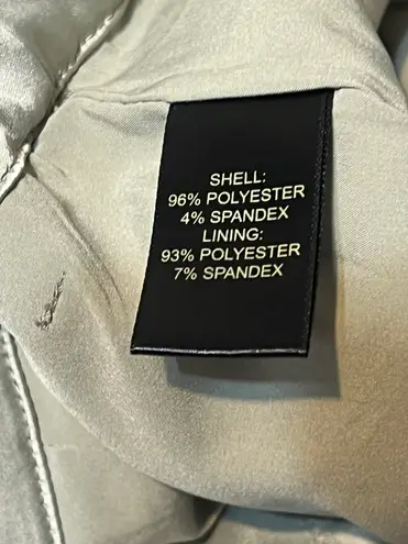 House of Harlow 1960 Sage Green Satin Cargo Trousers Straight Leg High-Rise Pant