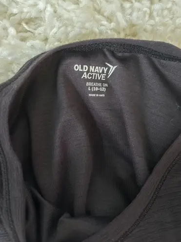 Old Navy Active wear Black Crop Tee