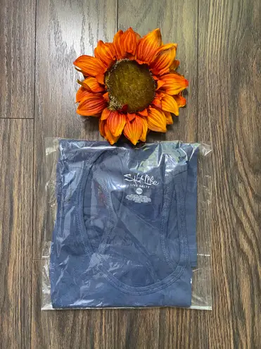 Salt Life NWOT Washed Navy DRIFT AWAY RacerBack Tank Top MEDIUM