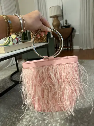 Pink Feather Purse