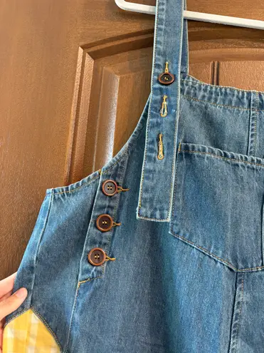 Three Birds Nest NWT high hopes slouchy denim overalls