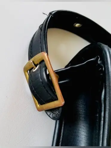 Leather Crossbody Bag Black In Vintage Classic Style