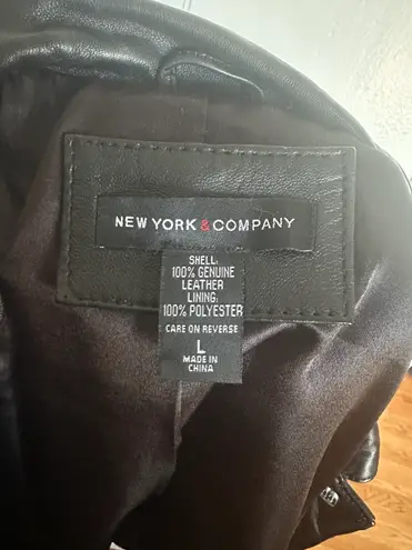 New York & Co. leather jacket 