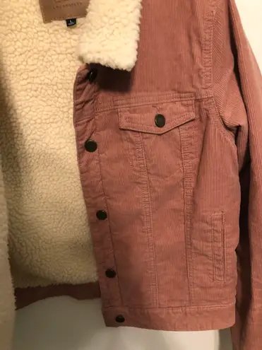 Los Angeles Pink Sherpa Jacket Size L
