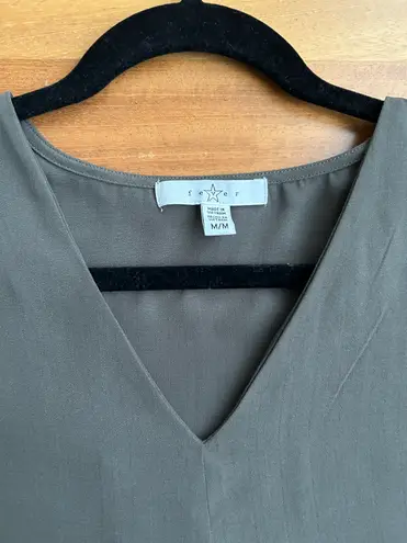 Fever Hi Low Tunic Tank Green Size M