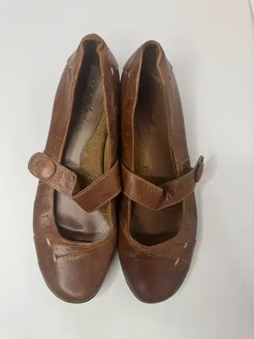 Naturalizer Natural Soul By Brown Leather Mary Jane Shoes Size 9.5M