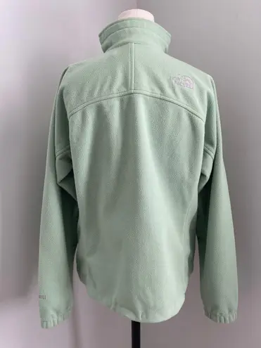 The North Face Green Fleece Full Zip Windwall Jacket