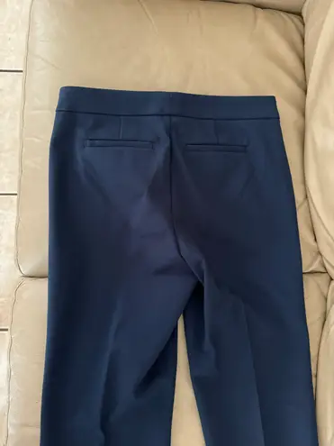 Ecru EUC Prince Navy Crop Straight Leg Pant. MSRP $172