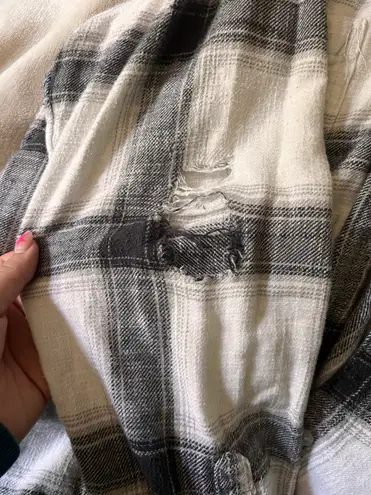 American Eagle Hooded Flannel