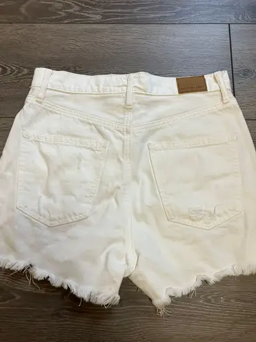 American Eagle White Jean Shorts