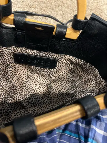 Sole Society Black leather cross body purse