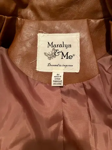 Maralyn & Me Junior’s Faux Leather Jacket