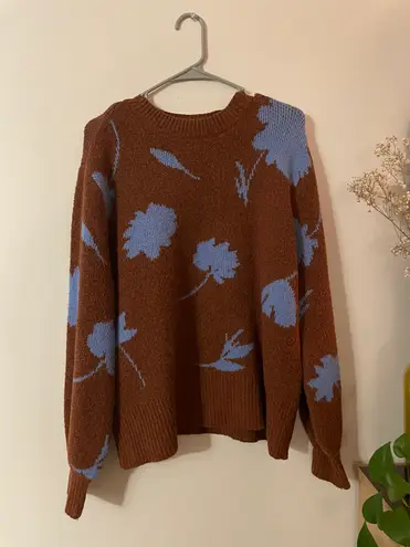 a.n.a Floral Sweater Knit