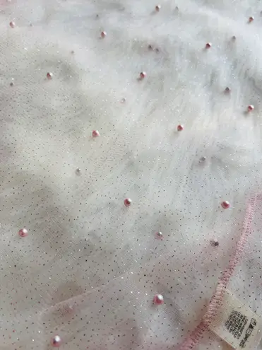 Pearl perfection Sheer Top Pink Size L