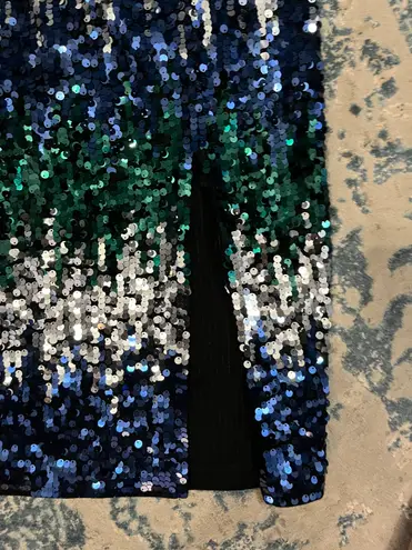 EXPRESS NWOT  Size XS Multi Colored Sequin Skirt