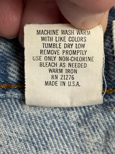 Vintage Dirty Dancing Juniors Sz 17/18 Acid Wash Denim High Rise Bermuda Shorts Blue