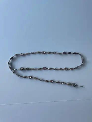 Head Pink Pewter Nevaeh Silver Wrap Around Band Bridal